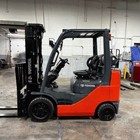 2019 Toyota 8fgcu25 5000lb Used Forklift Triple Mast Sideshift Fork Positioner