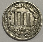 1881 - Us Three Cent Nickel 3c - Exact Coin Imaged  3c73