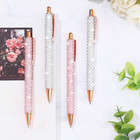 4 Pcs Bling Rhinestone Sparkly Pen For Women Diamond Crystal Glitter Metal Ballp