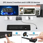 4   port Usb3 0 Dual   monitor Kvm Switch 4k 60hz  hdmi   Dp      New Sealed