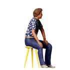 Magnum Pi Sitting 3d Resin Print Unpainted Model Rr Diorama Figure With Stool