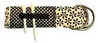 Women   s Small 36  Golf Belt Black   White Patchwork Holder For Golf Tees New