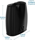 Everlasting Comfort 6l Cool Mist Ultrasonic Humidifier For Large Rooms