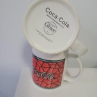 Set Of Vintage Coca Cola  Stained Glass Design  Coffee Mugs