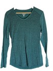 Seg   ments Women   s Long Sleeve Teal Green  Merino Wool Base Layer  Sz M 
