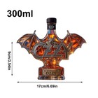 In Memory Of Ozzy Whiskey Bottle Osbourne Wing Glass Decanter Unique Gift 300ml
