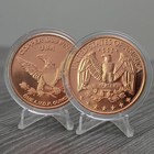 Us Quarter Design 1 Oz Pure  999 Copper Round Bullion Coin In Us 