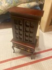 Concord Dollhouse Mini  2 Piece Burgundy Hutch   Secretary  728   3044 M ob 
