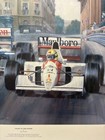 Ayrton Senna Autographed Lithograph Fight To The Finish