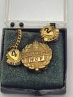 Vintage Hcf Company Years Of Service Award Pin Lot 13pc With Cases
