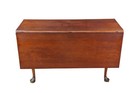 Antique 18th C  George Iii Solid Cherry Drop Leaf Dining Breakfast Table Console