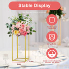 10pc 23 6   Tall Gold Metal Flower Stand For Wedding Table Centerpieces Decor