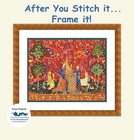 Medieval Animal Tree Of Life Detail Lady Unicorn Counted Cross Stitch Pattern