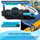 Premium Nylon Boat Dock Lines   Ropes For Docking   Pontoon