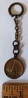 Paris Souvenir Key Chain Coin Of The  Eiffel Tower   France 1930s 40s  Tarnished
