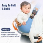 Adjustable Baby Sling Carrier Black 10 To 30 Lbs Lightweight Portable Travel   