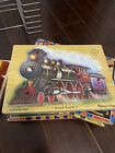 Lot 6 Melissa   Doug Wooden Handcrafted Puzzle With Holder Zoo Farm Pets Tools  