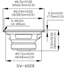 2 Goldwood Sound Gw-6028 Rubber Surround 6 5  Woofers 170w Each 8ohm Speakers