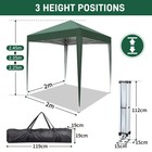 New 6 5 x6 5  Ez Pop Up Canopy Tent Patio Wedding Party Canopy Gazebo With Walls