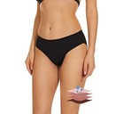 Period Swimwear Leakproof Bikini Swim Bottoms Proof Small Black - Low Waisted