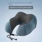 Memory Foam U-shaped Travel Pillow Neck Support Head Rest Car Plane Soft Cushion