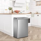 13 Gallon 50l  Trash Can Stainless Steel Trash Can Kitchen Garbage Can With A   