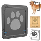 Big Pet Cat Dog Lockable Flap Door Magnetic Lock Door Gate Frame Screen Window