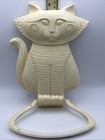Syroco Vintage Cat Mid Century Modern Wall Hand Towel Holder