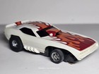 Vintage 1971 Aurora Afx Screechers Plymouth Cuda Funny Car White Flames Slot Car