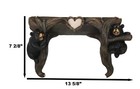 Whimsical 2 Climbing Black Bears By Forest Tree Branches Floating Wall Shelf