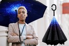 40 49 56 Inch Oversize Windproof Inverted Reverse Upside Down Umbrella  Golf    