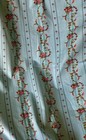 Vintage French Floral Garland Cotton Furnishings Fabric  1  Blue Pink Olive