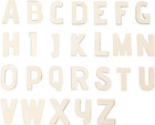 3 Inch 240 Pieces Wood Unfinished Letters Unpainted Wooden Surface Alphabet