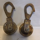Two Antique Wilcox Crittenden Bronze Block Pulleys