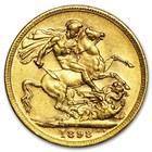 1893-1901 Australia Gold Sovereign Victoria Veil Head Avg Circ
