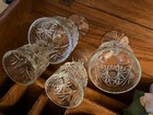 Vintage Set Of 4 Libbey Glass Company Hobstar Water Goblet Wine Glass