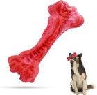 Dog Pet Chew Toys For Aggressive Chewers  Tough Durable Natural Rubber Bone