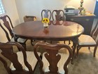Thomasville Winston Court Cherry Dining Room Set - Table And 6 Chairs - Good