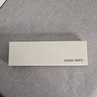 Vintage 1979 Paper Mate Pen   Pencil Set With Original Box Double Heart Chrome