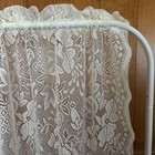 Vintage Floral Lace Curtain Panel With Rod Pocket  Cream  62  Wide X52  Long