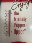 Vintage Dr  Pepper Thermometer  Sign  Rare