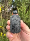 Certified 70g 100  Natural Hotan Black Jade  Hand Carved The Eight Diagrams