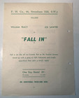 1950s Rare Original British Cinema Rental Flyer  Fall In And Spotlight Scandals