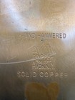 Vintage Avoncraft Hand Hammered Solid Copper Bowl Scalloped Edge Mid Century