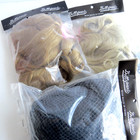 3 Lot Doll Wig Sz  14 Lt Blond Brown   Black Packaged  Tags 01022 01063 01069