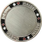 Card Guard - Blank Gunmetal Card Guard Poker Protector  