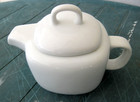 2 Front Of The House Small  16 Oz  Porcelain Square Mod Teapot  btp001whp12