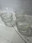 6 Vintage Kerr Jelly Jam Glass Jar Set Ribbed Sides 1 2 Pint No 112 Fluted