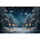 Winter Forest Background For Christmas Portraits Snowflakes Photography Backdrop