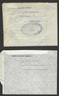 Palestine 1938 Two Air Mail Letters One Used In Jerusalem One Mint